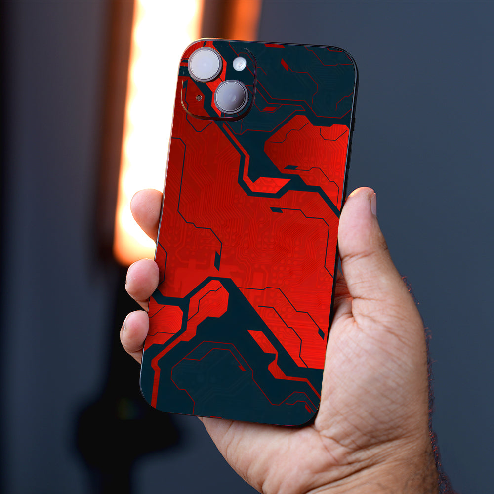Scarlet Grid Mobile Skin