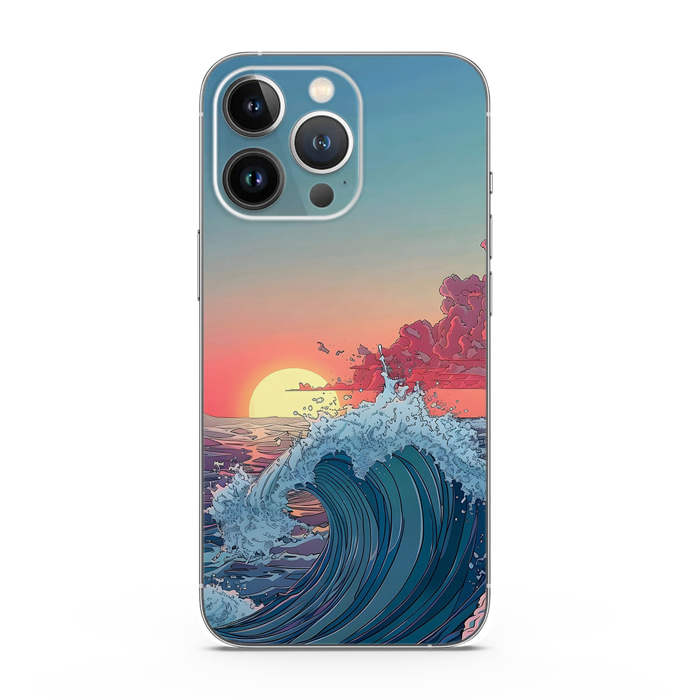 Fomo Store Mobile Skins Miscellaneous Serene Sunset Waves
