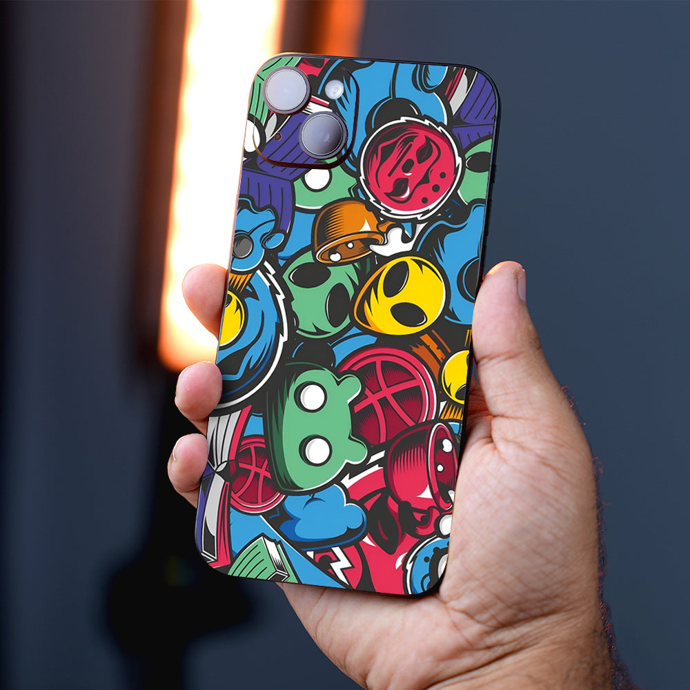 Vibrant Chaos Mobile Skin