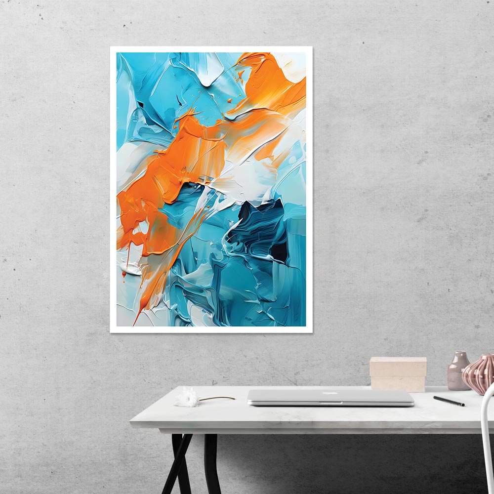 Colorful Paint Abstract Poster