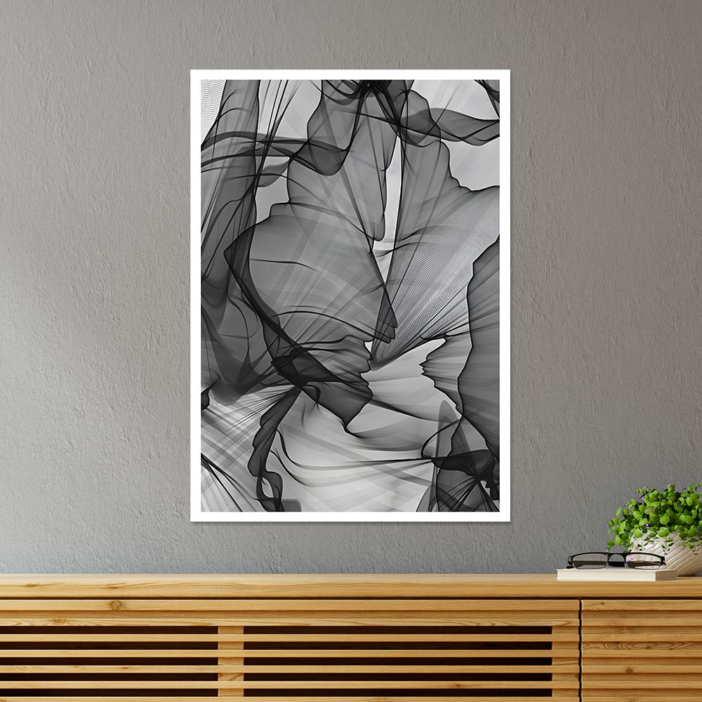 Ethereal Shadows Abstract Poster