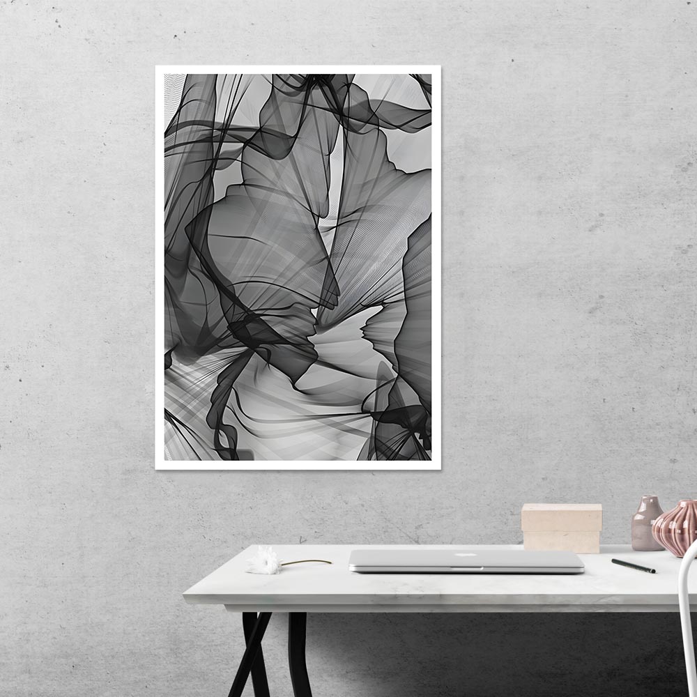 Ethereal Shadows Abstract Poster