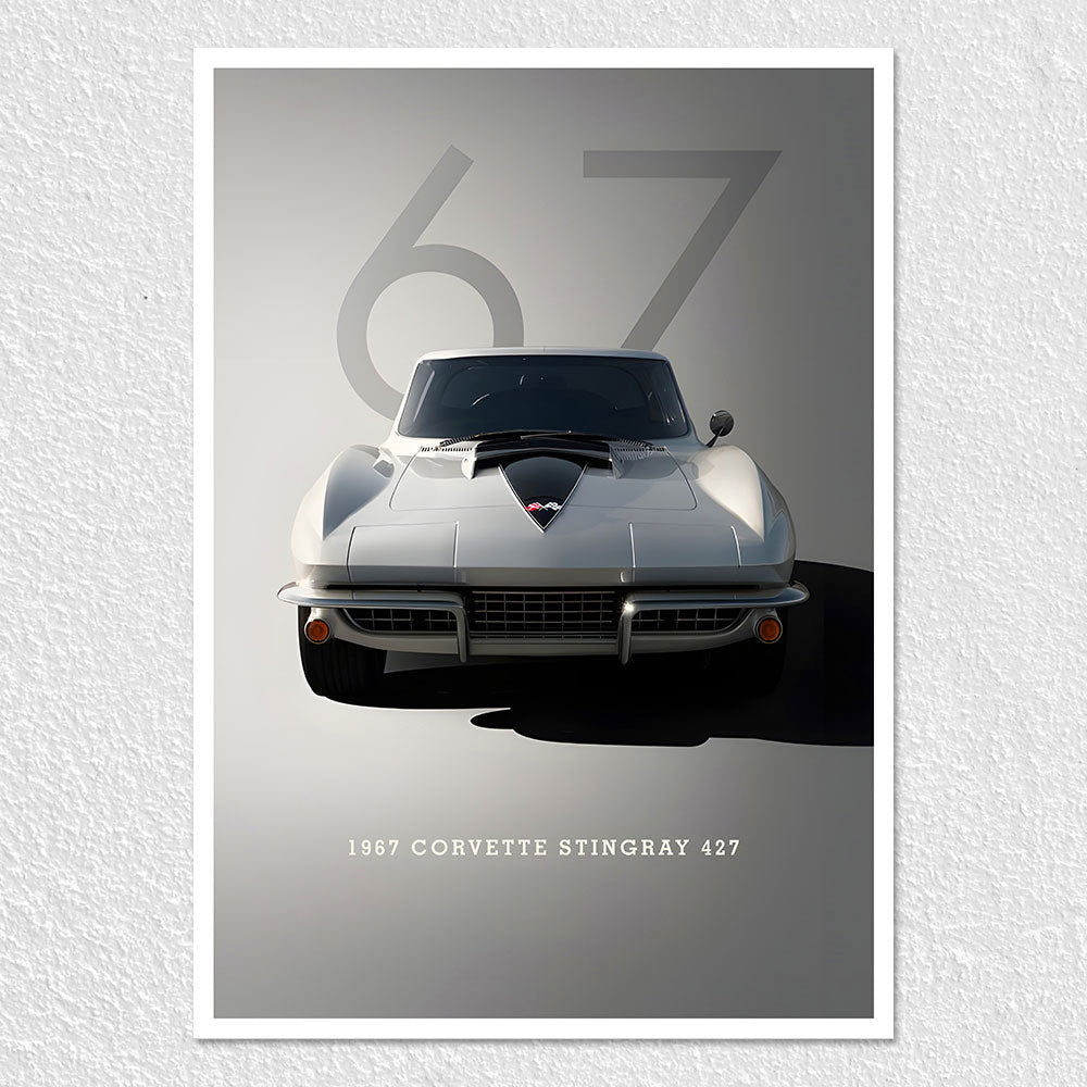 Fomo Store Posters Cars & Bikes 1967 Corvette Stingray 427