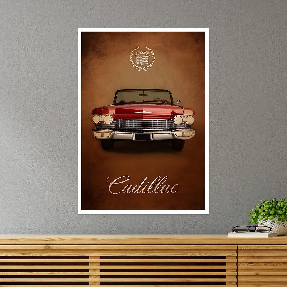 Cadillac Cars & Bikes Poster
