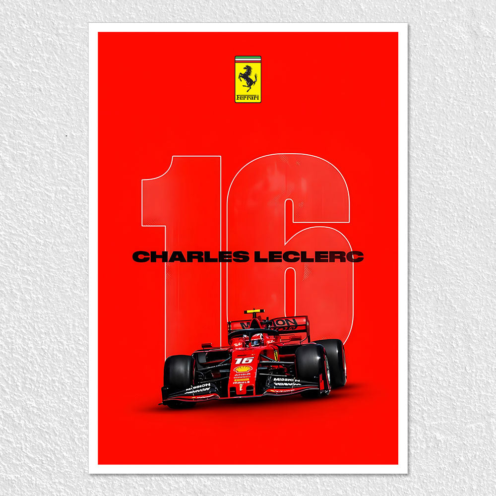 Fomo Store Posters Cars & Bikes Charles Leclerc 16