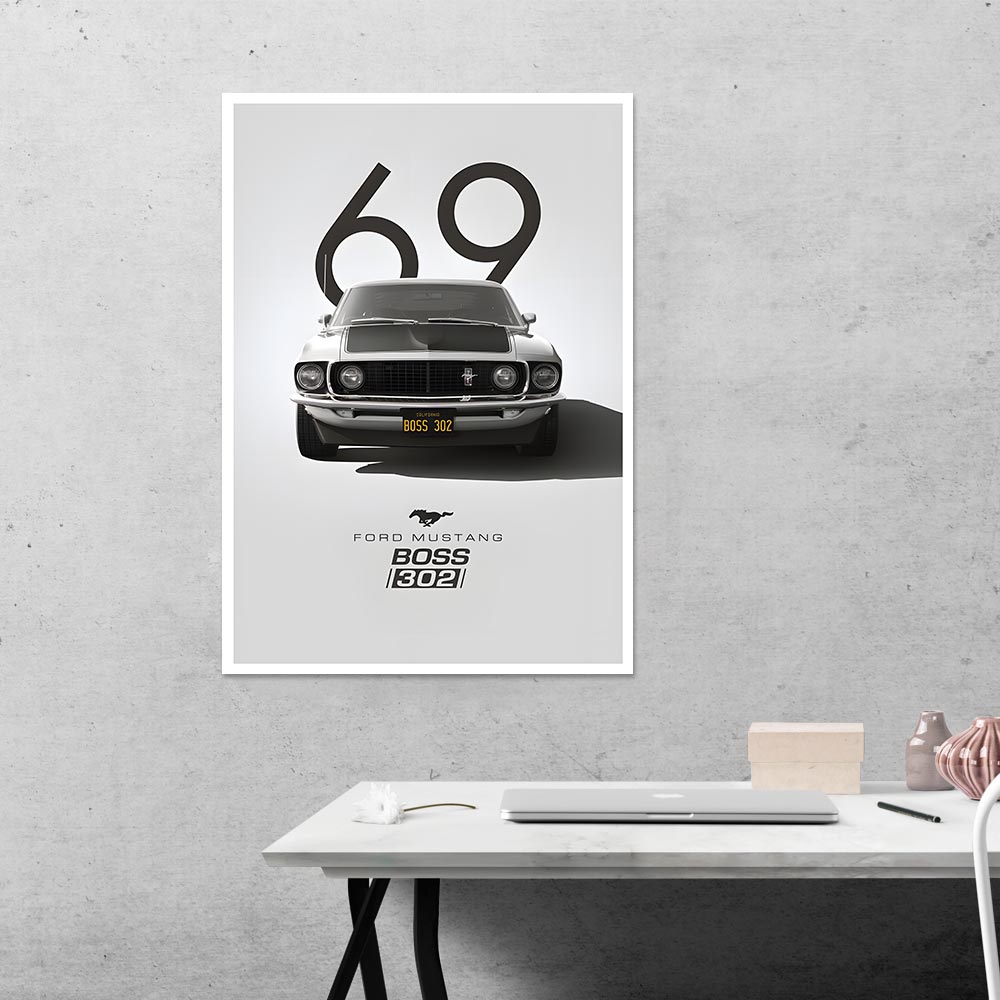 Ford Mustang Boss 302 Cars & Bikes Poster