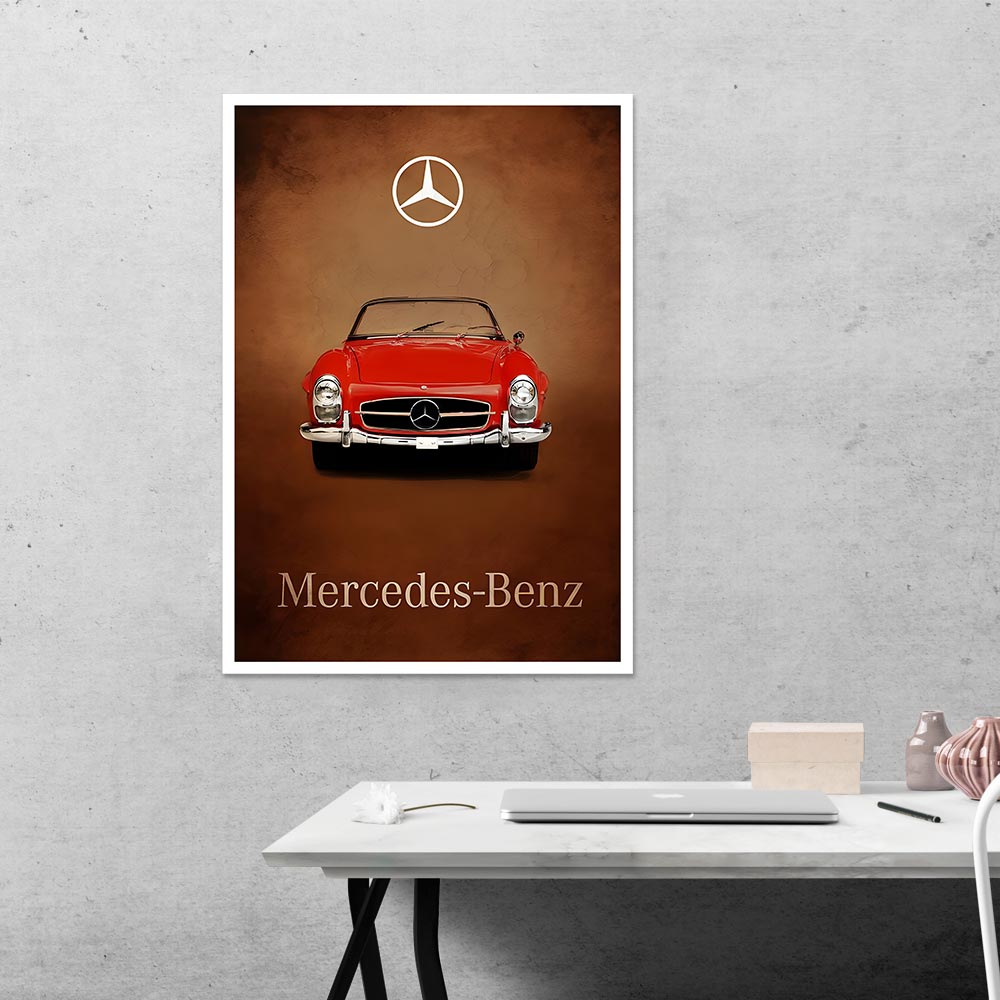 Mercedes Benz Cars & Bikes Poster