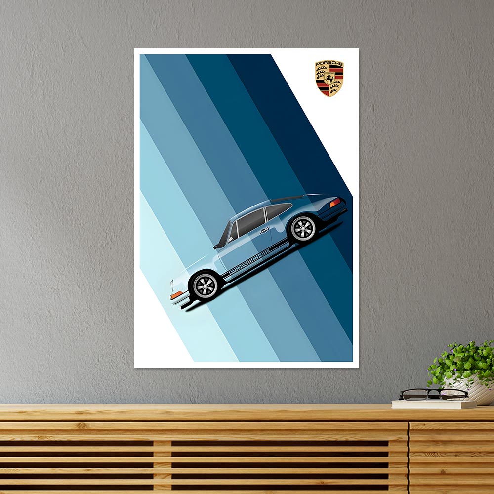 Porsche 911 Cars & Bikes Poster
