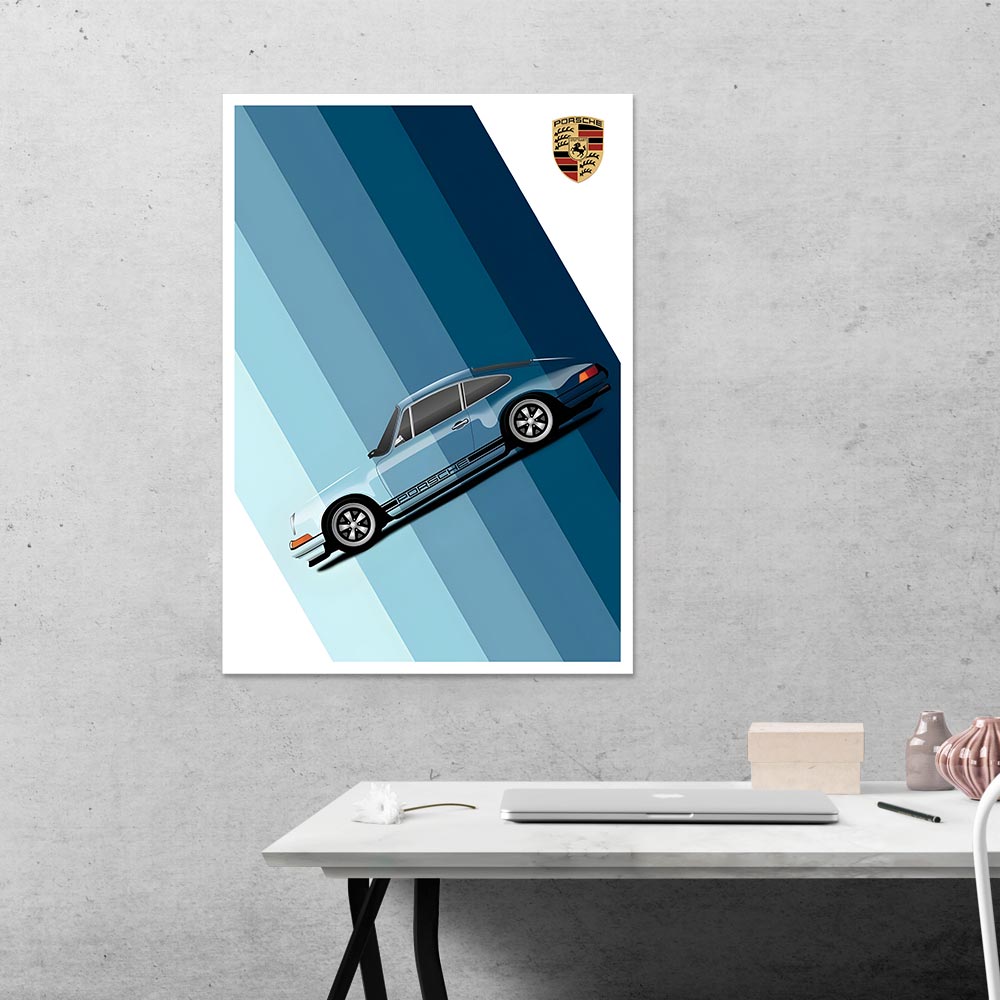 Porsche 911 Cars & Bikes Poster