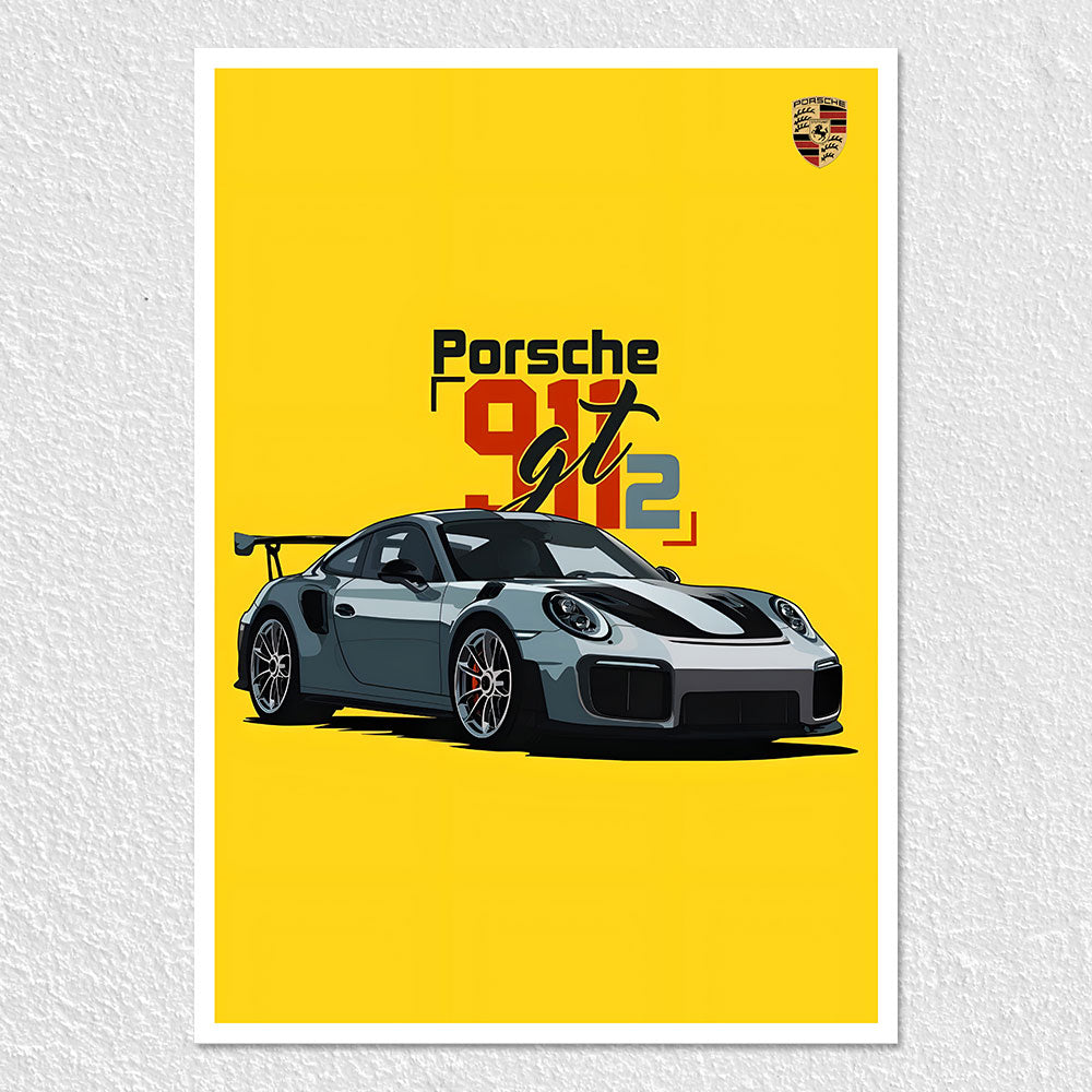 Fomo Store Posters Cars & Bikes Porsche 911 GT2