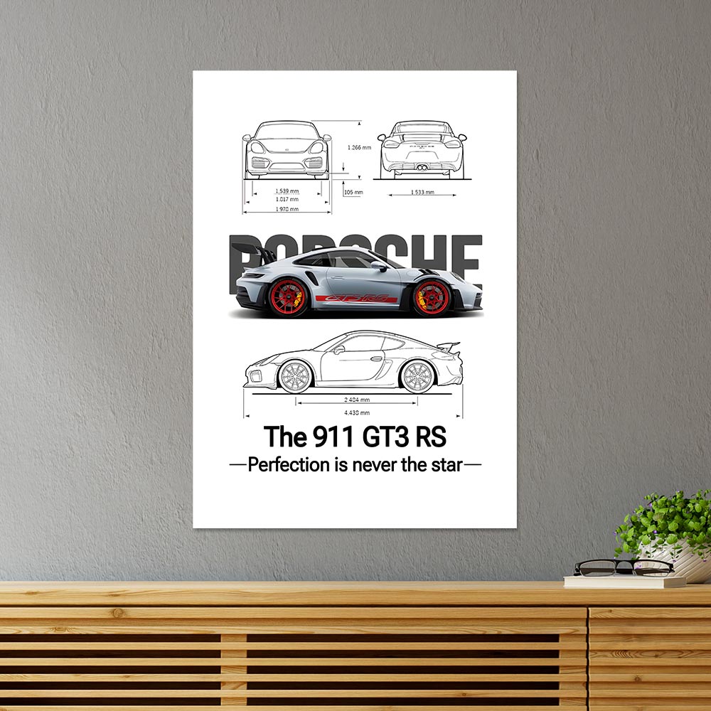 Porsche 911 GT3 Cars & Bikes Poster