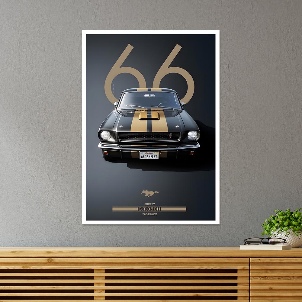Shelby Mustang GT350H Cars & Bikes Poster