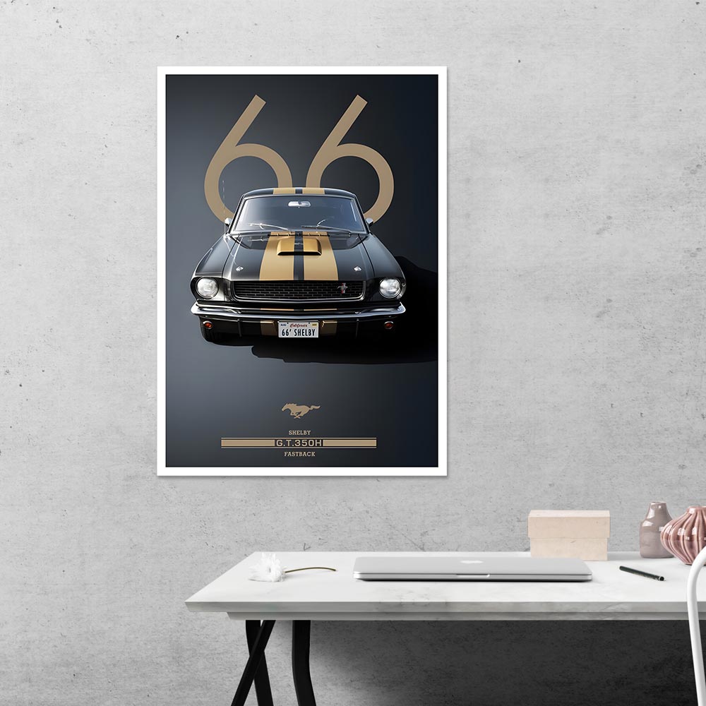 Shelby Mustang GT350H Cars & Bikes Poster