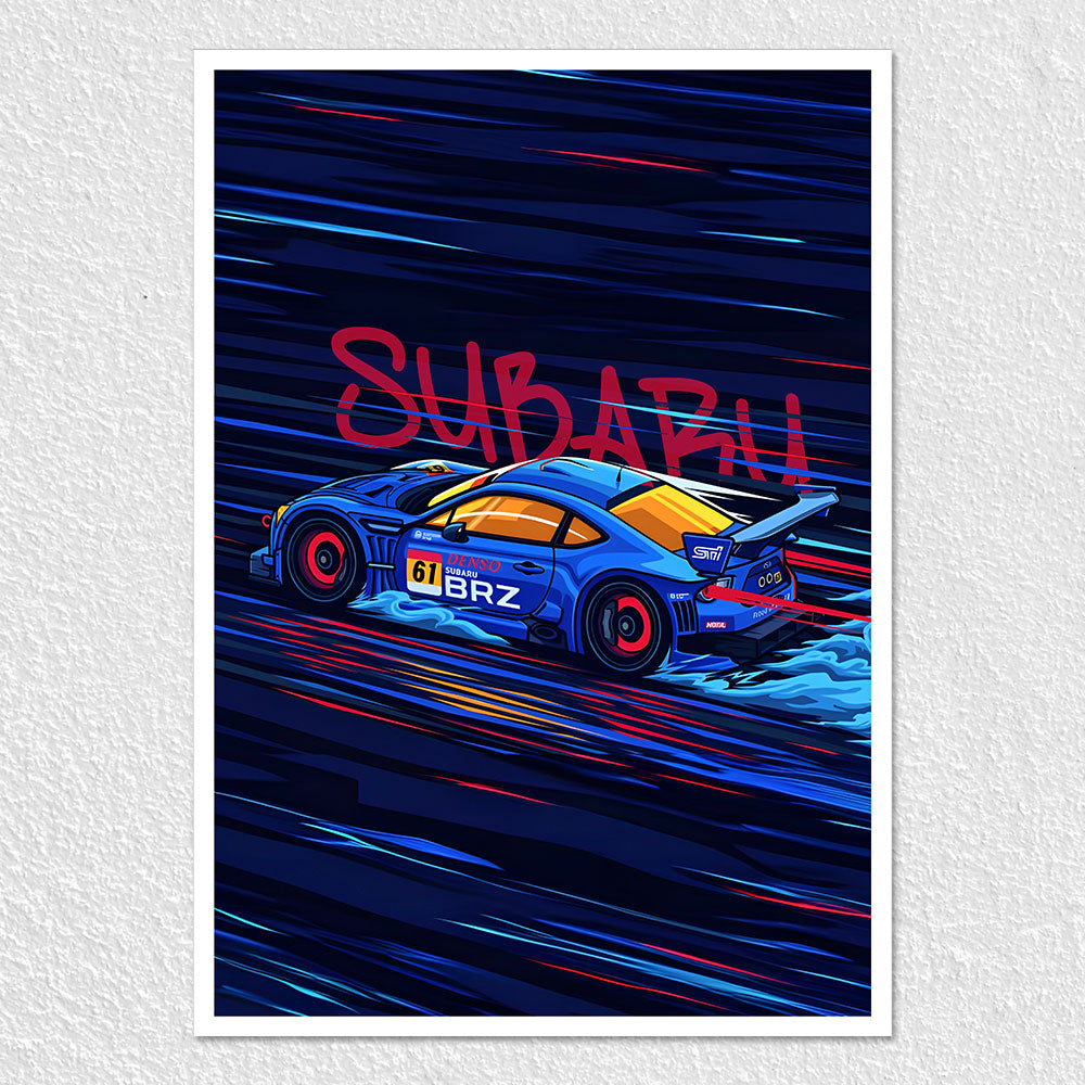 Fomo Store Posters Cars & Bikes Subaru BRZ
