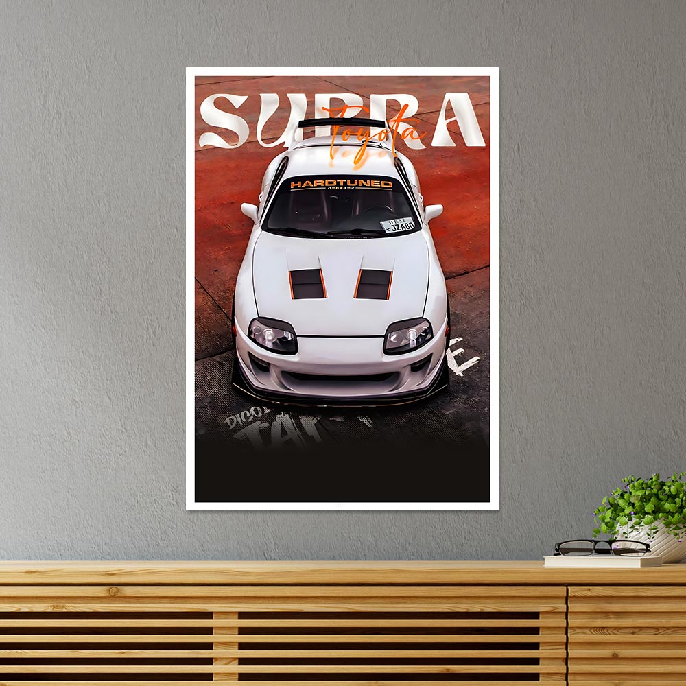 Toyota Supra Cars & Bikes Poster