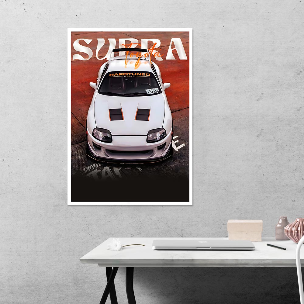 Toyota Supra Cars & Bikes Poster