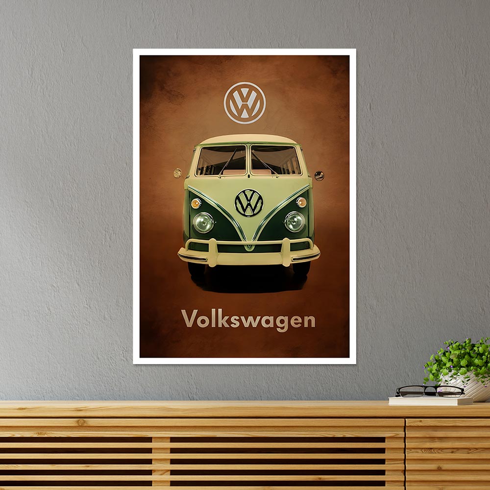 Volkswagen Cars & Bikes Poster