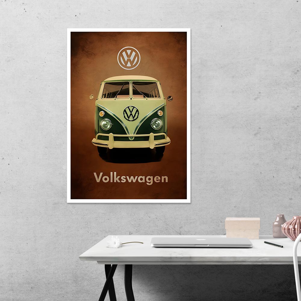 Volkswagen Cars & Bikes Poster
