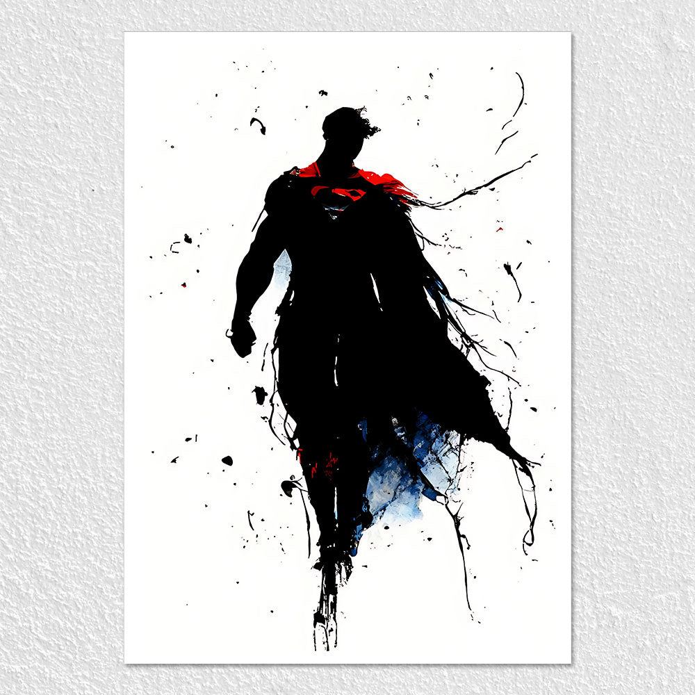 Fomo Store Posters Movies Black Figure of Superman