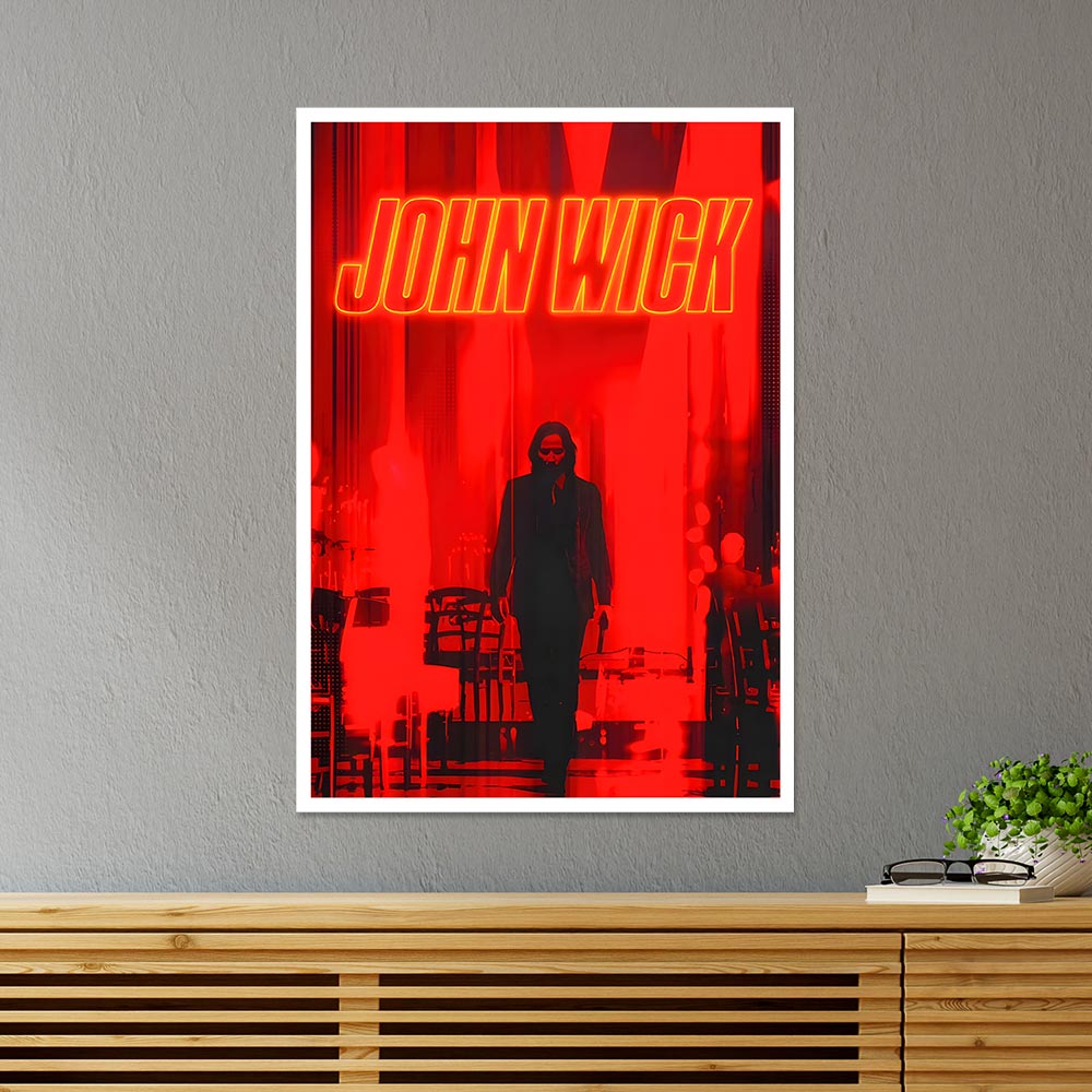 John Wick in Red Movies Poster