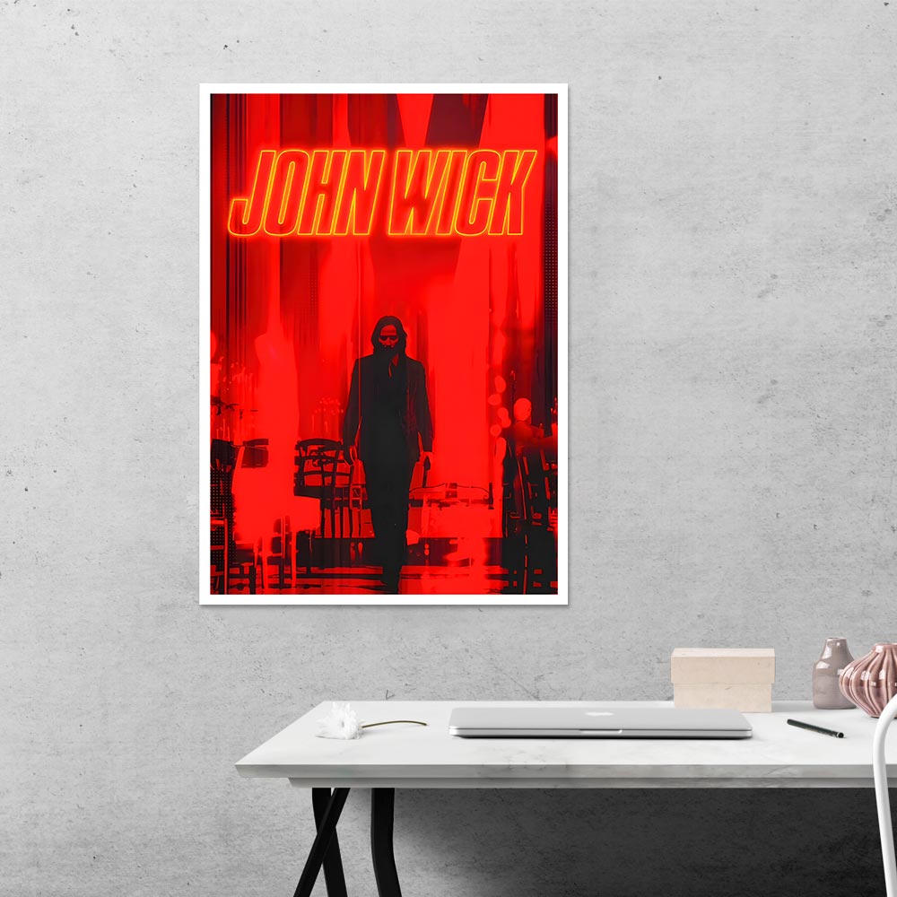 John Wick in Red Movies Poster