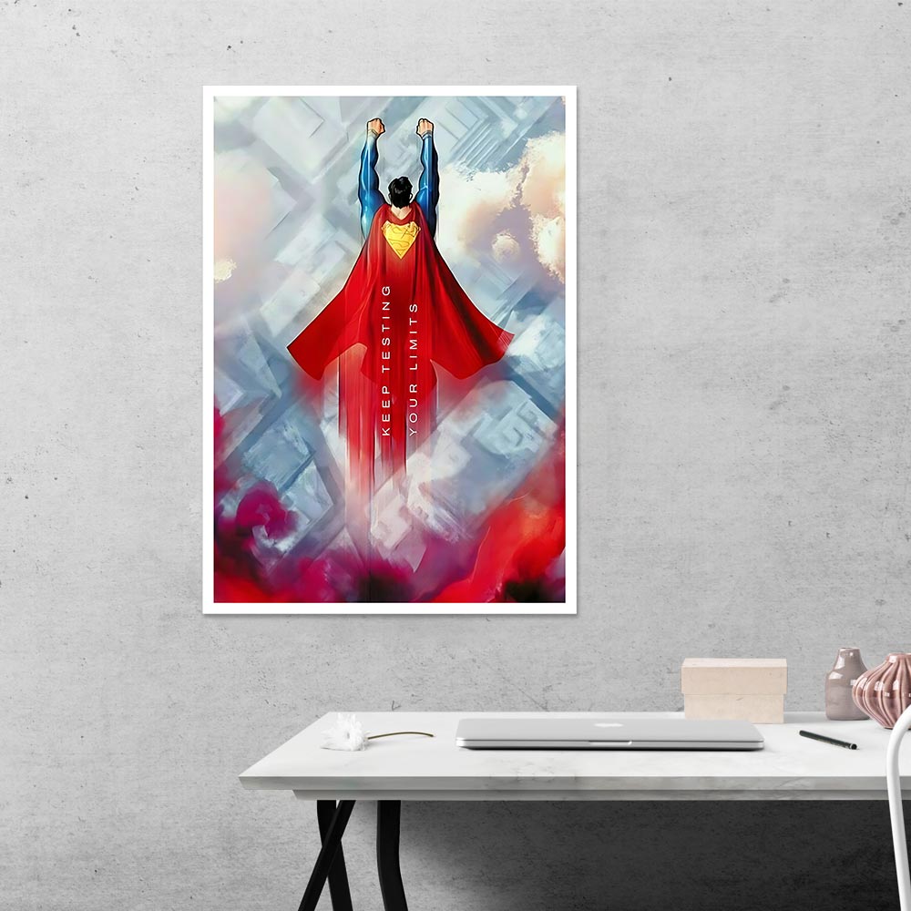 Keep testing your limits Superman Movies Poster