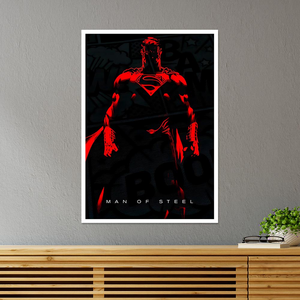 Man of Steel in Crimson Movies Poster