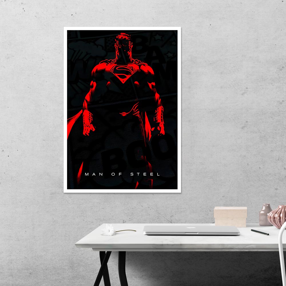 Man of Steel in Crimson Movies Poster