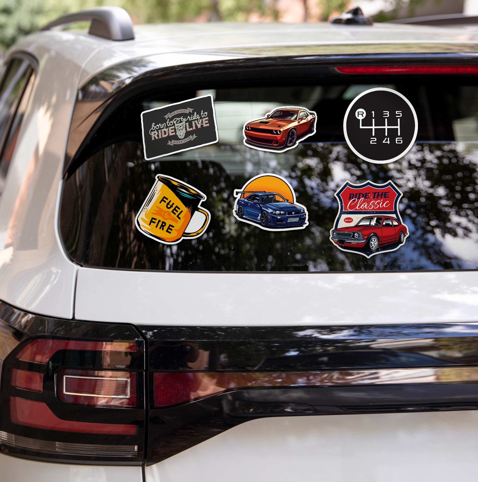 15 Cars & Bikes Stickers in Pack 2