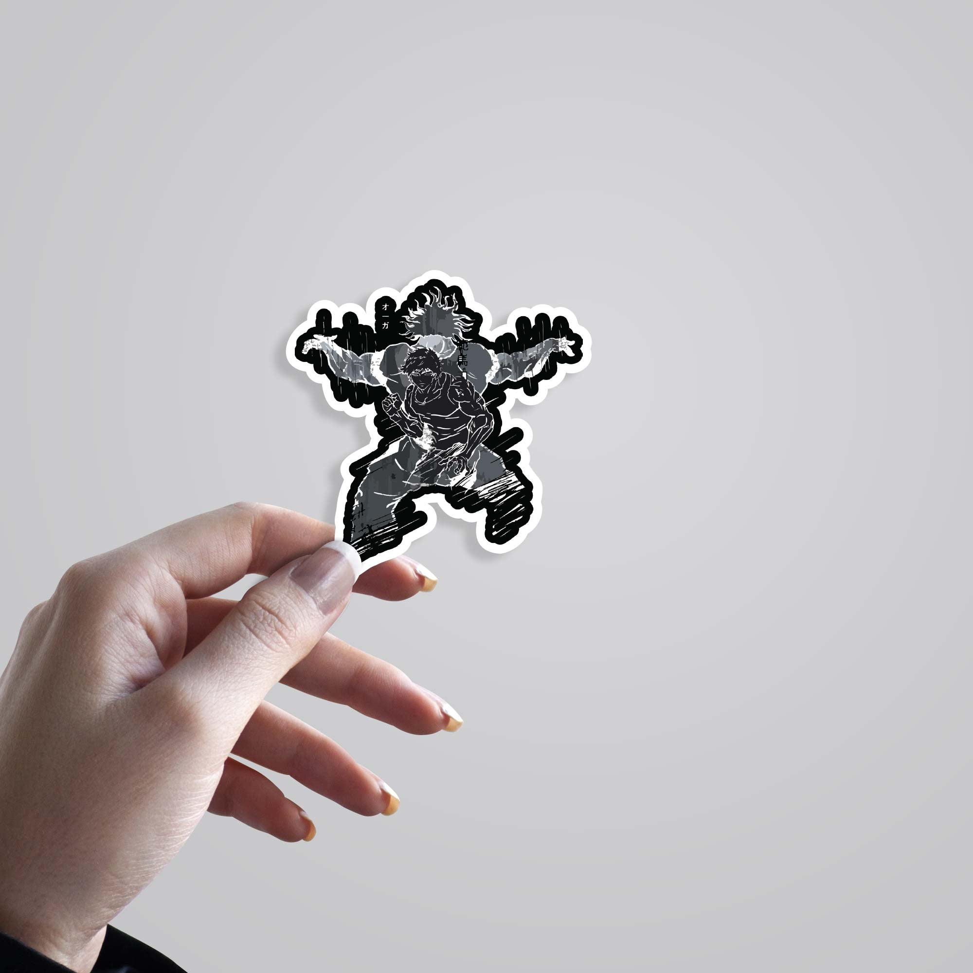 Baki Champion in the Dark Anime Stickers