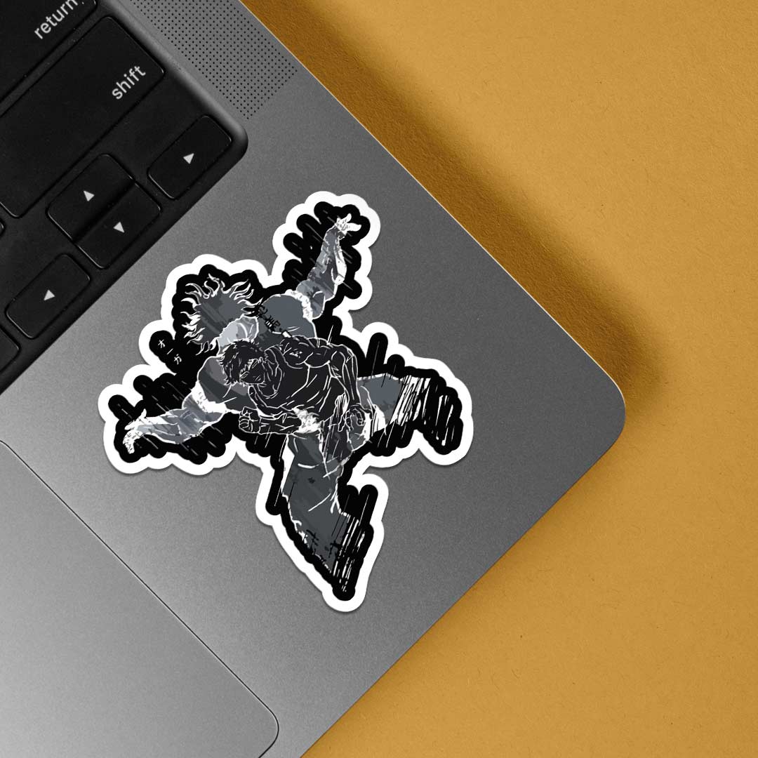 Baki Champion in the Dark Anime Stickers