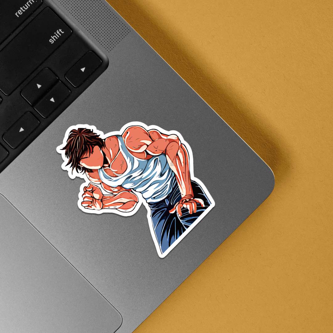 Baki Minimalist Anime Stickers
