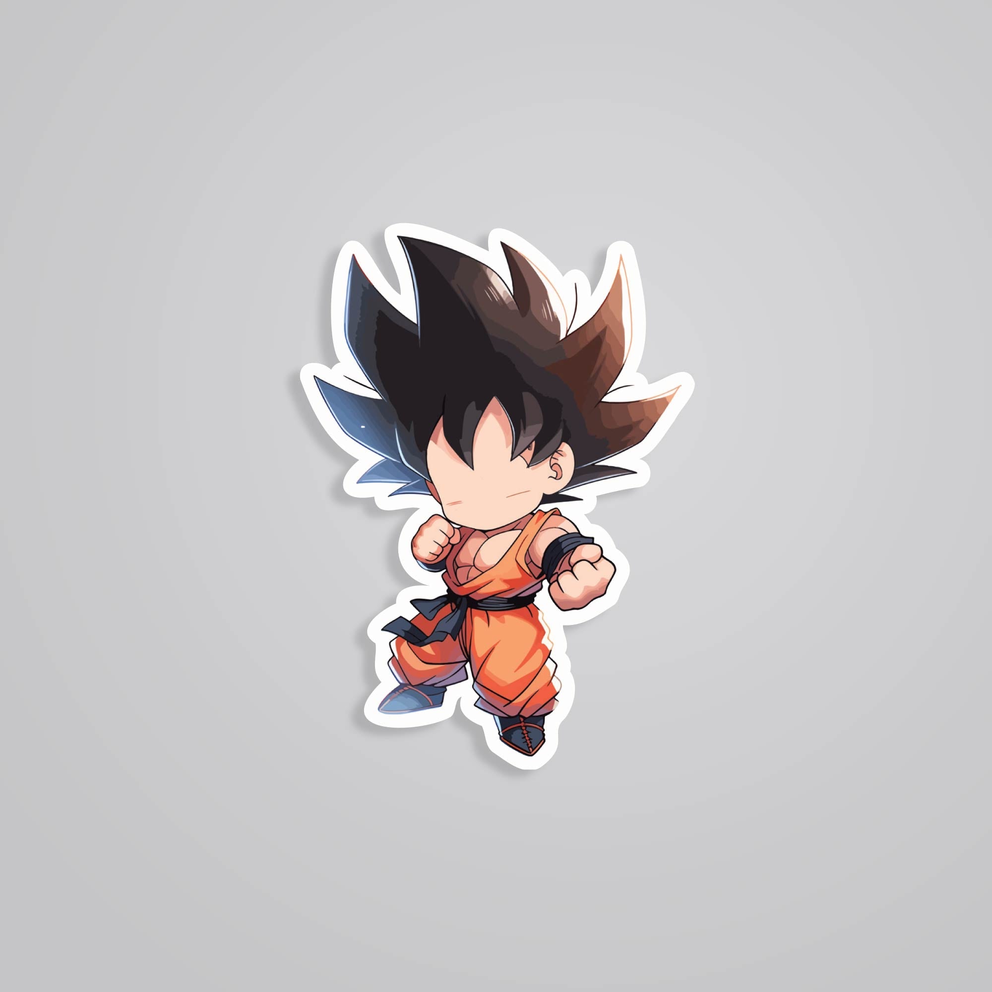 Fomo Store Stickers Anime Goku Chibi fighting stance