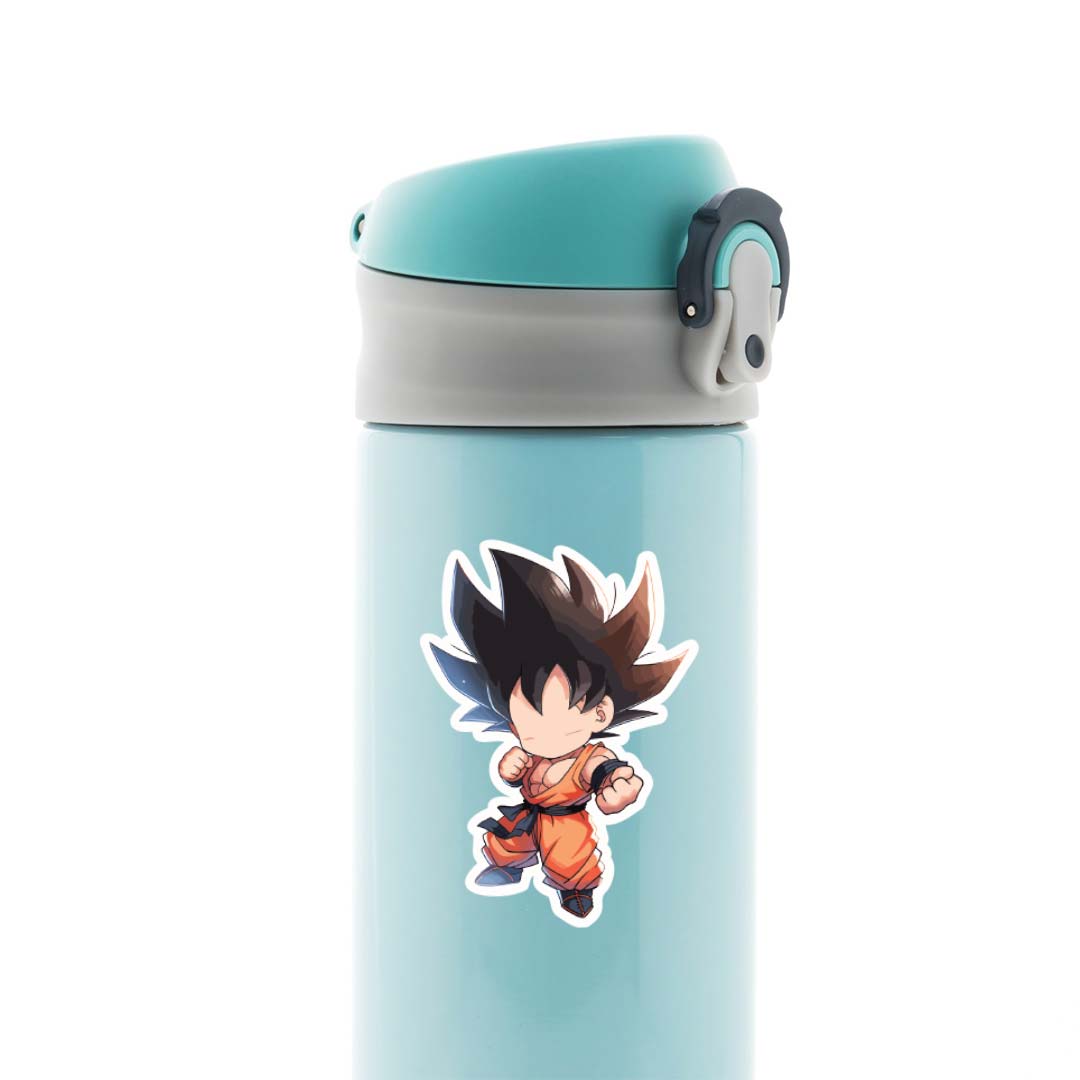 Goku Chibi fighting stance Anime Stickers