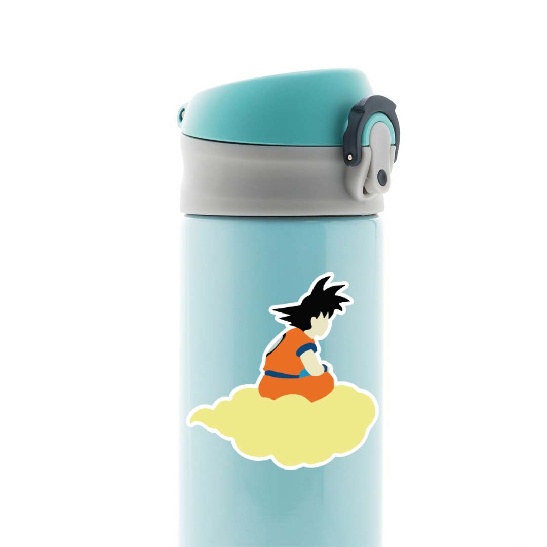 Goku on Nimbus Anime Stickers