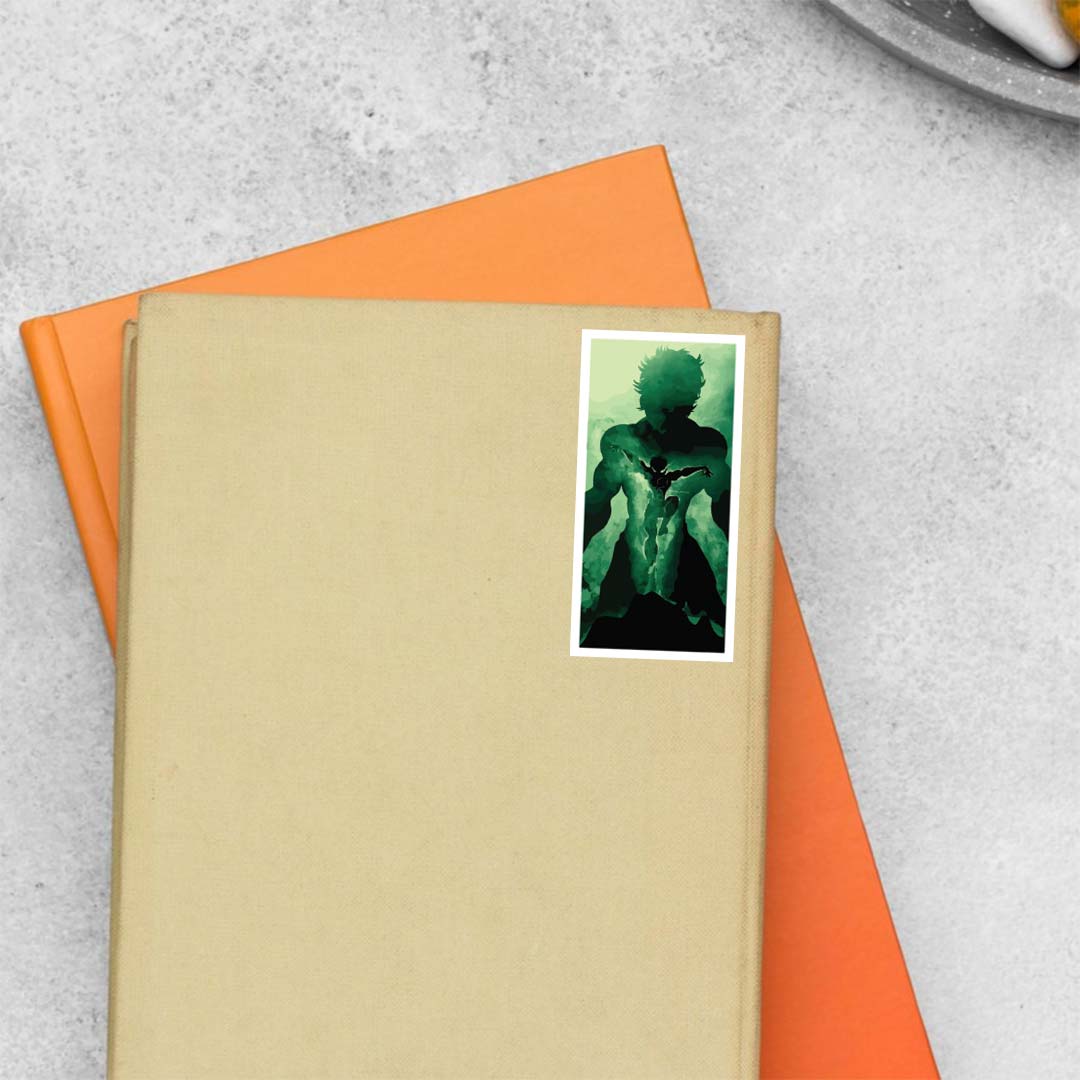 Green Shadow of Baki Anime Stickers
