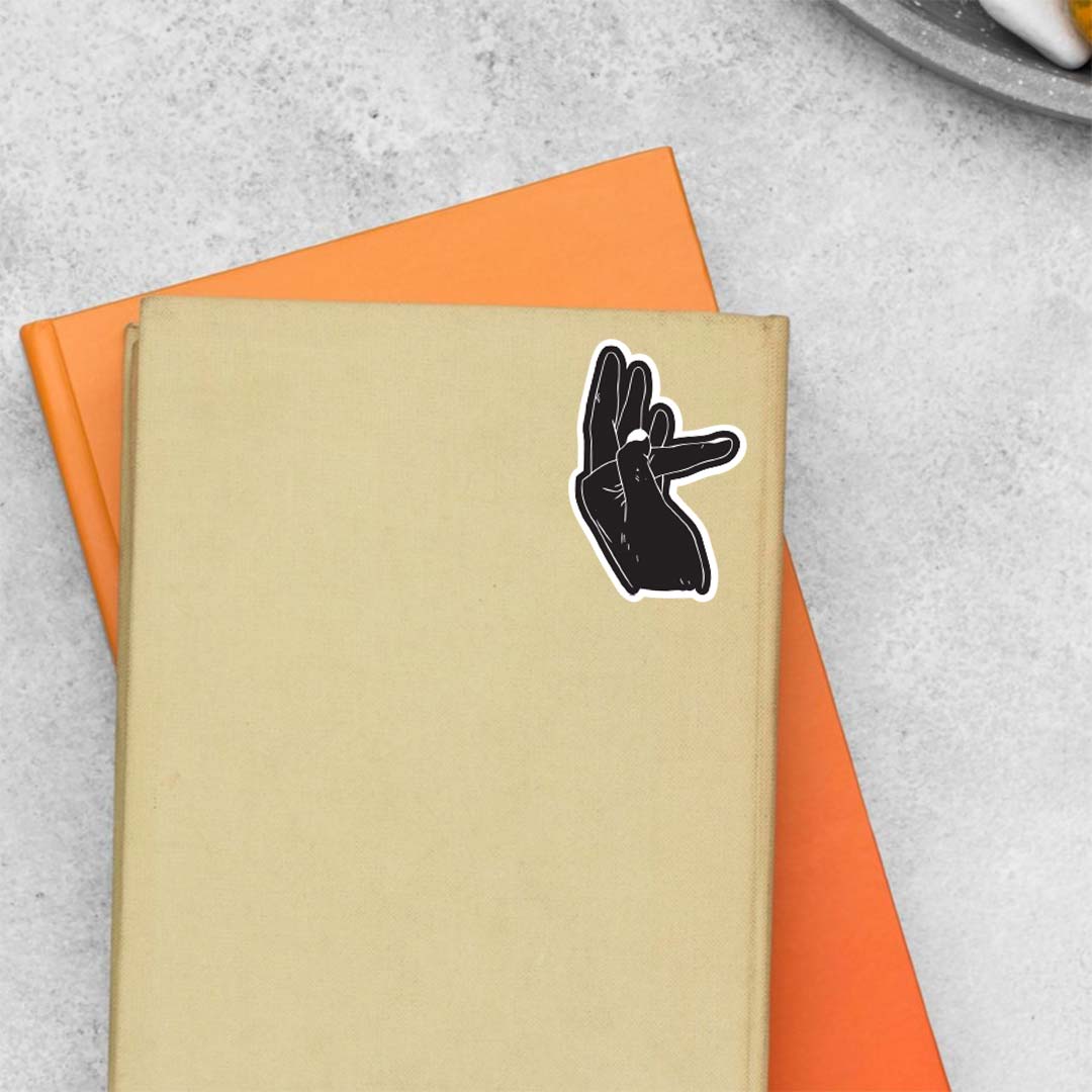 Kaneki cracking knuckles in black Anime Stickers