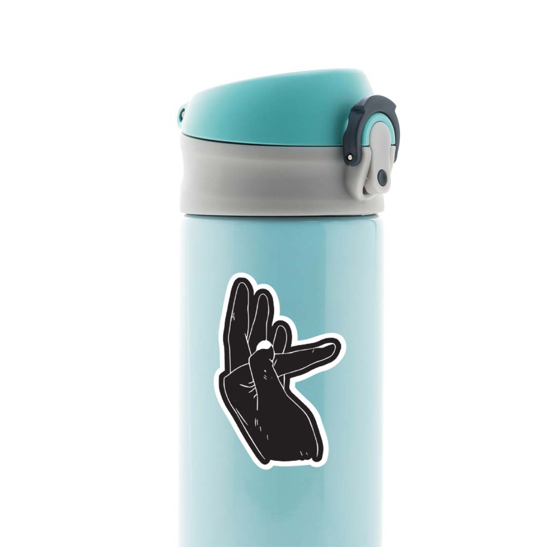 Kaneki cracking knuckles in black Anime Stickers