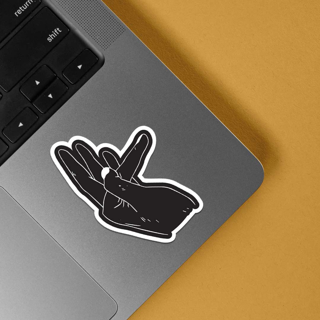 Kaneki cracking knuckles in black Anime Stickers