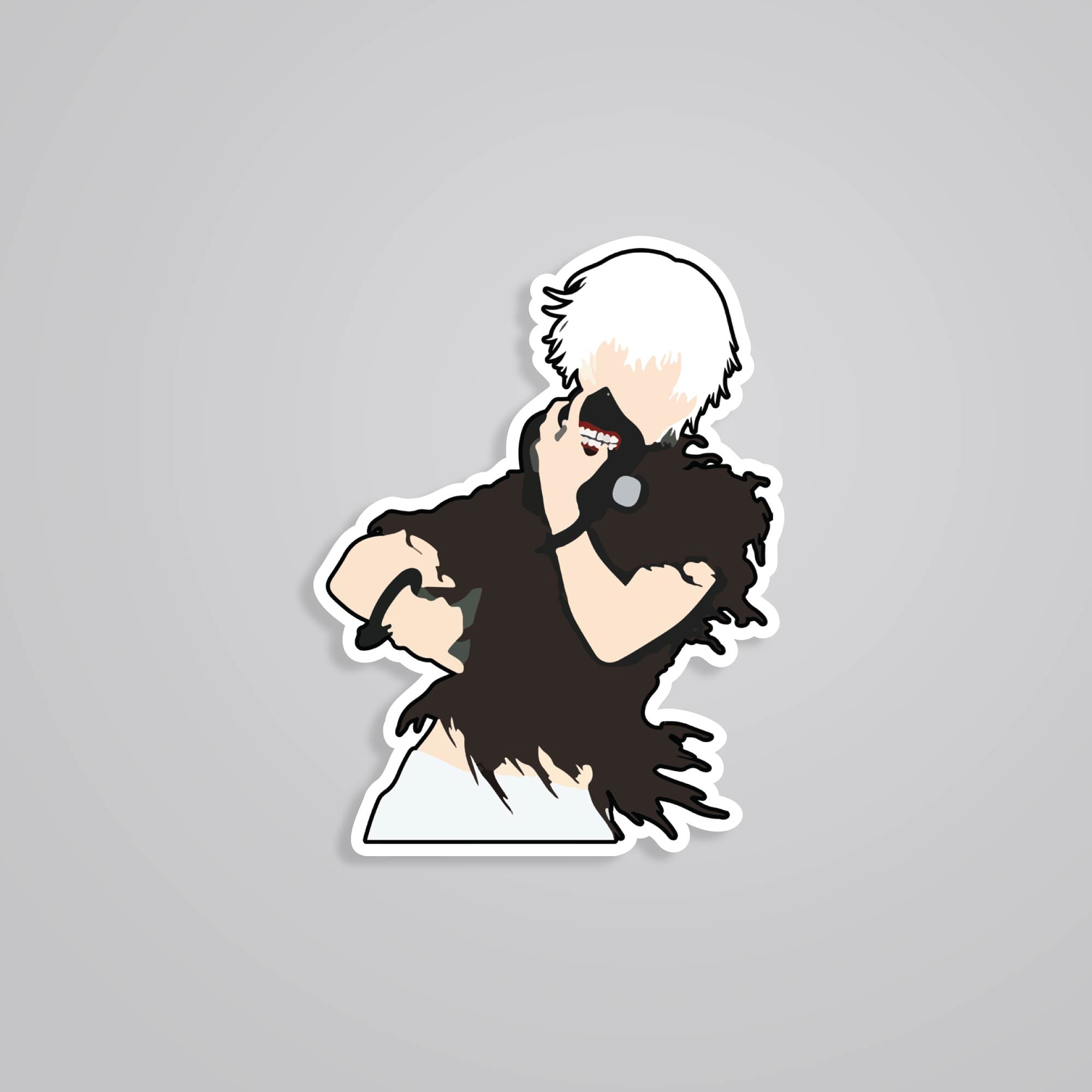 Fomo Store Stickers Anime Kaneki’s Dark Transformation
