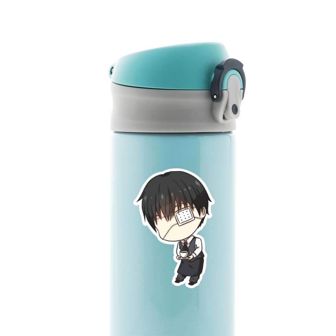 Kankei Ken Waiter Chibi Anime Stickers