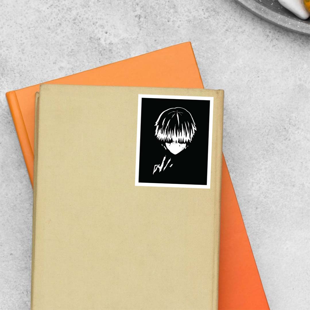 Ken in BW cracking knuckles Anime Stickers