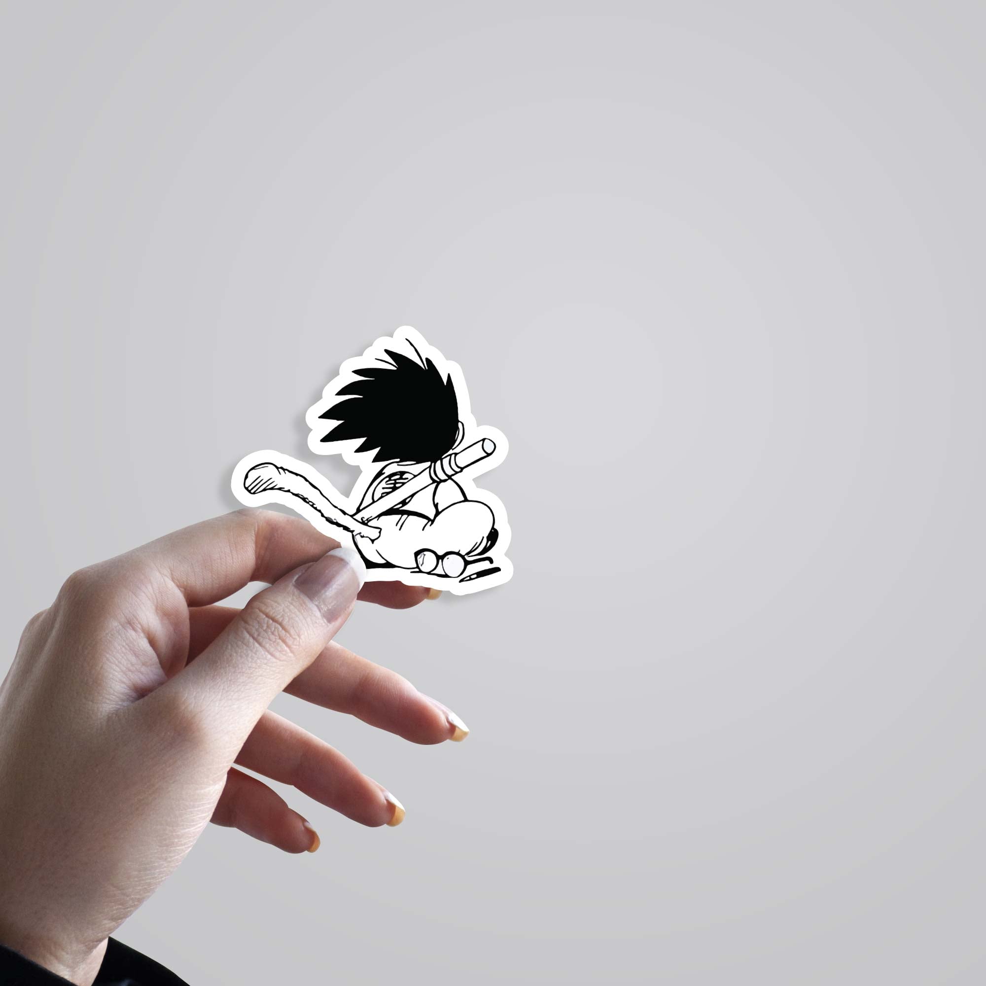 Kid Goku's Tail Anime Stickers
