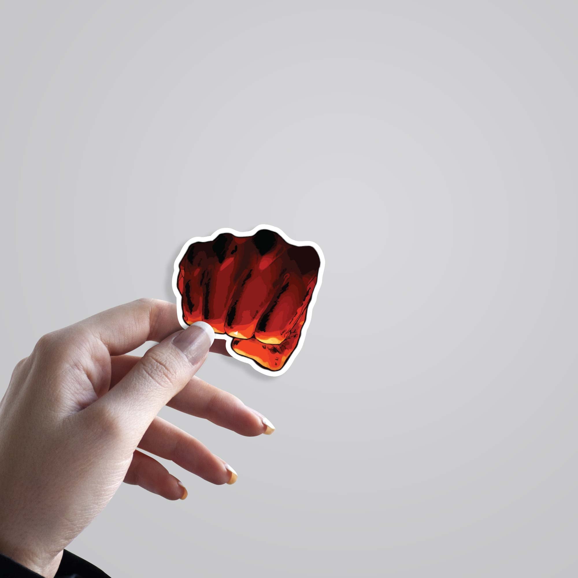 Red fist of One Punch Man Anime Stickers