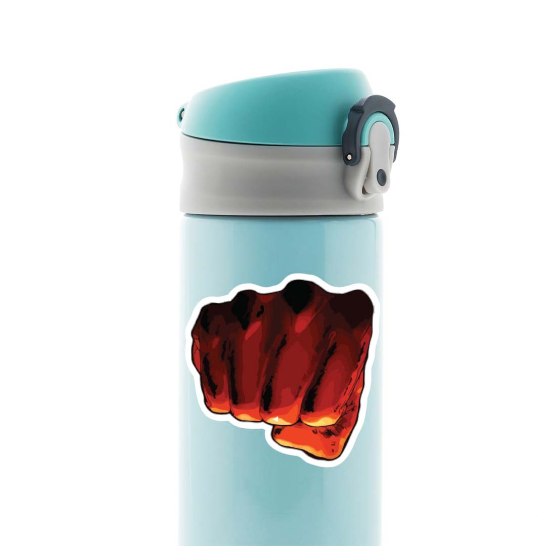 Red fist of One Punch Man Anime Stickers