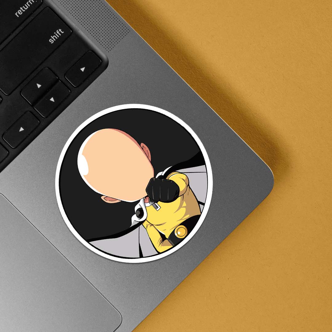 Saitama Ready for Action Anime Stickers