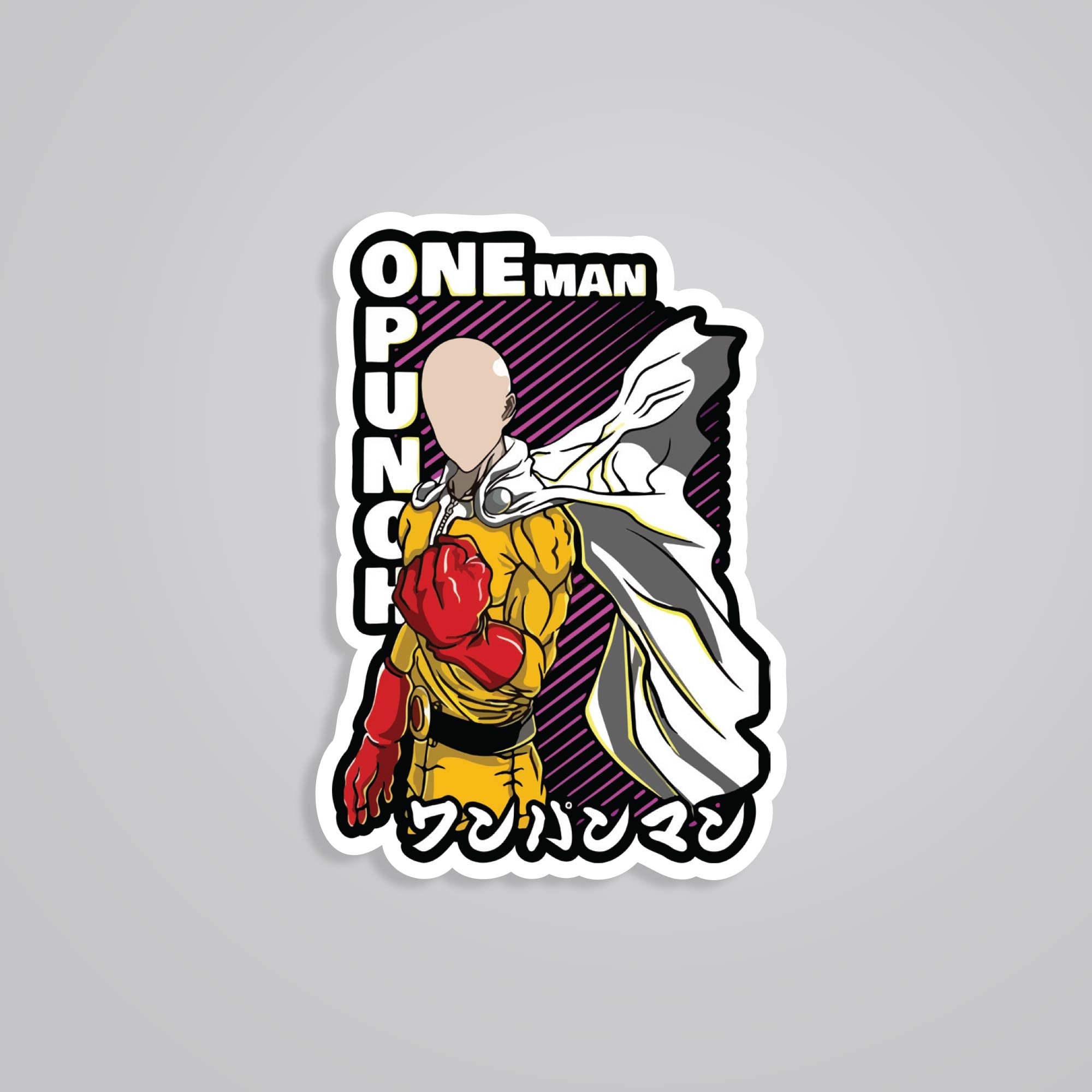 Fomo Store Stickers Anime Saitama The Caped Baldy
