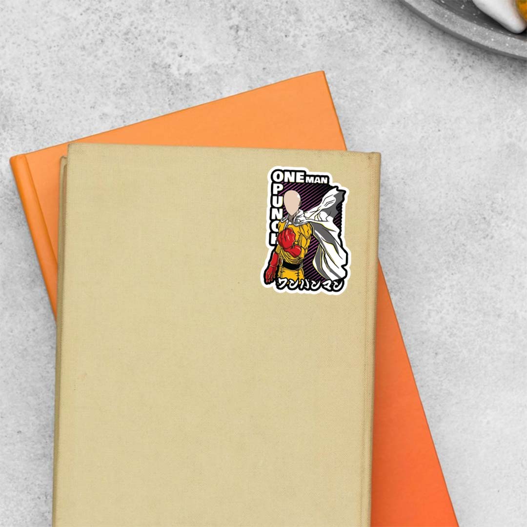 Saitama The Caped Baldy Anime Stickers