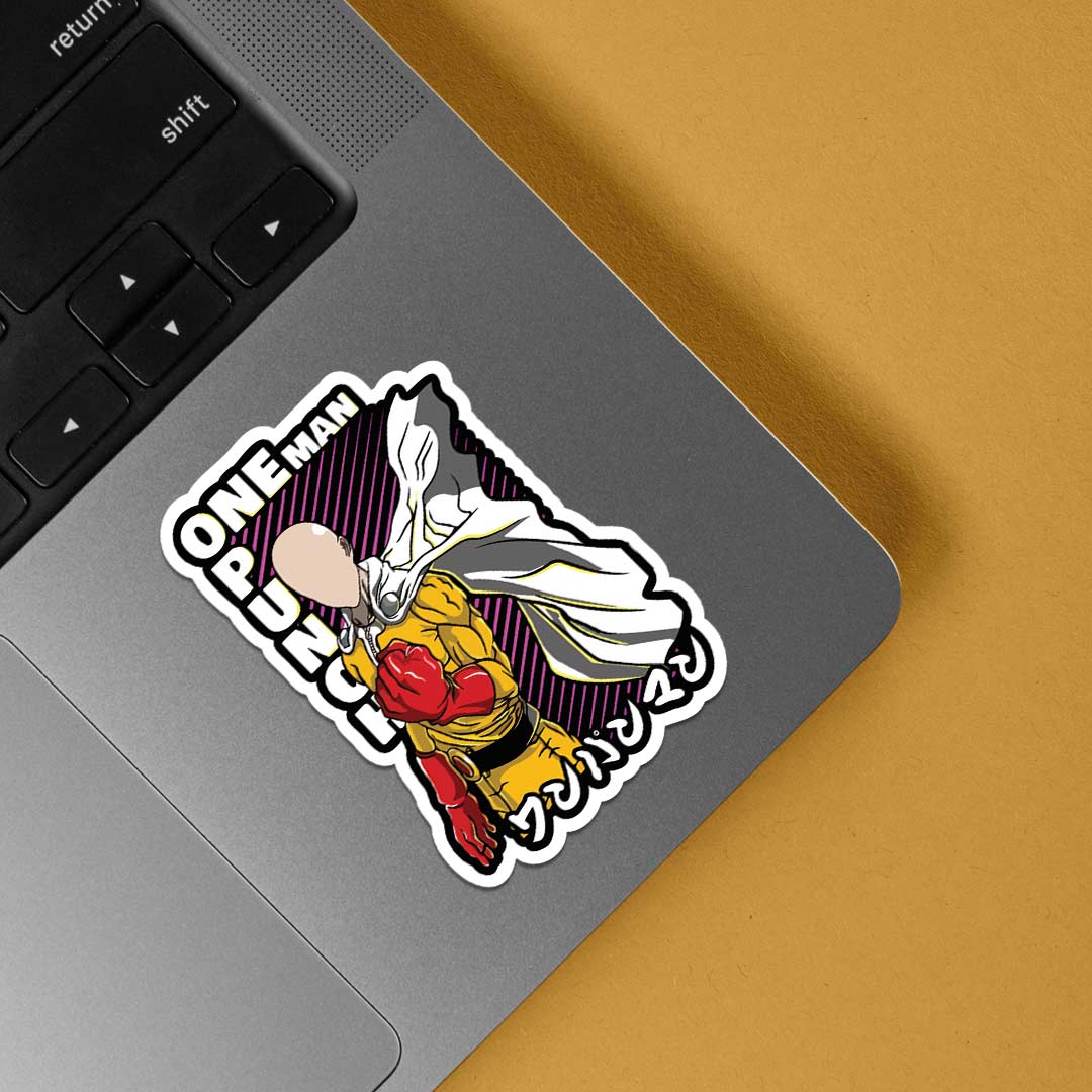 Saitama The Caped Baldy Anime Stickers