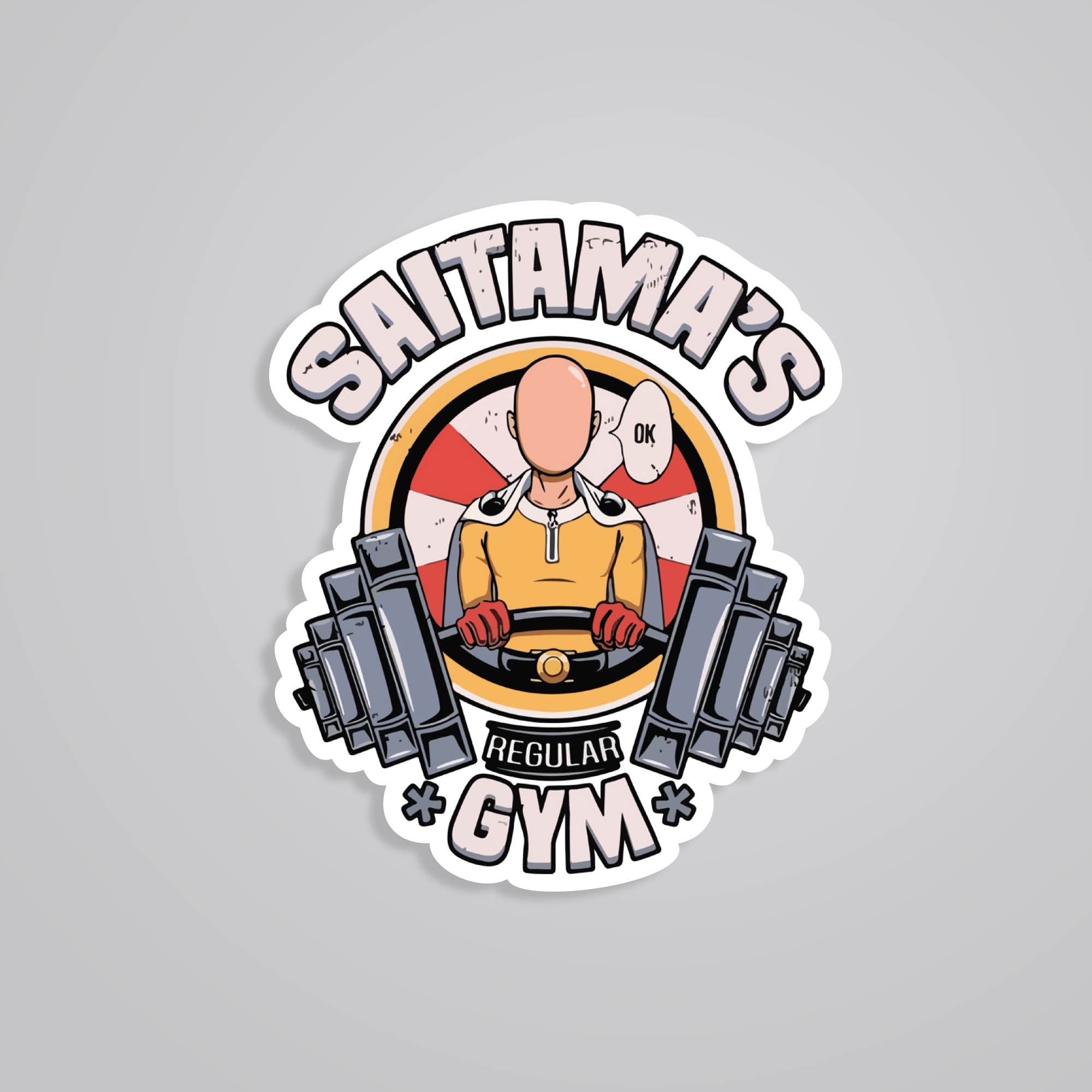 Fomo Store Stickers Anime Saitama's Gym